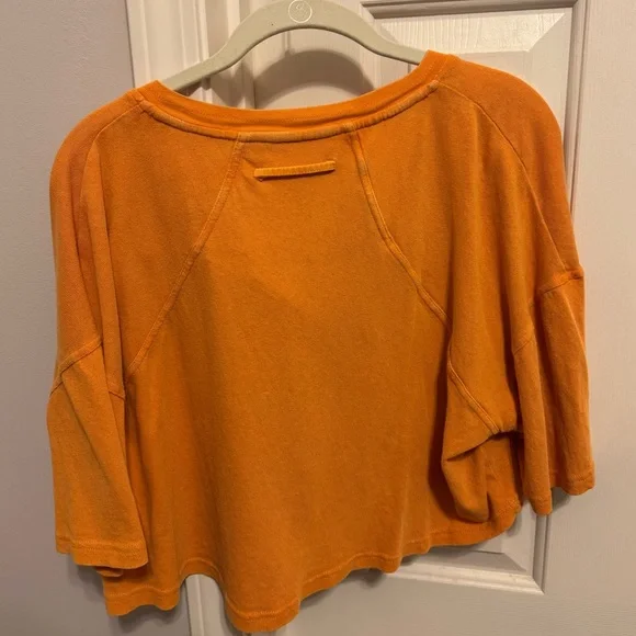 BDG Women's Orange Crop Top - Picture 3 of 4